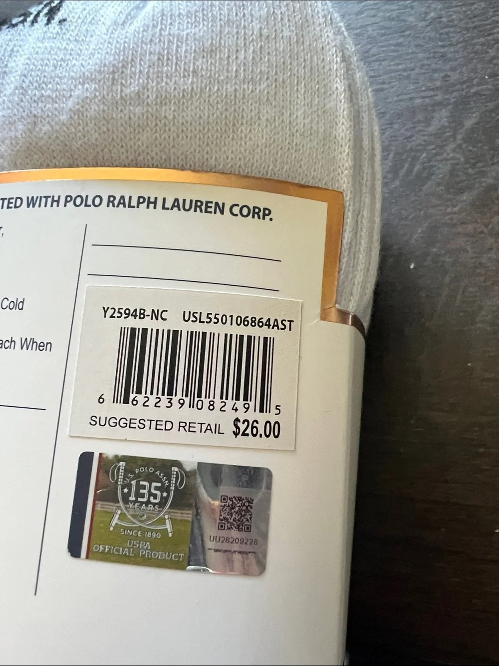 U.S. Polo Assn. Low-Cut Black & White Athletic Socks - 10 Pairs Size 4-10